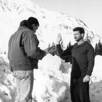 Grant Mann reenlisting in Kodiak Alaska