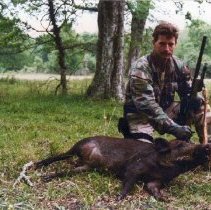 Sniper training pig hunting Texas 1998