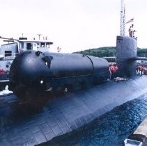637 Class SSN with Drydeck Shelter Installed