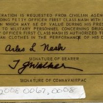 Arles Nash ID Card