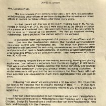 James Green Letter Pg 1