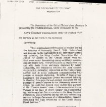 Presidential Unit CItation to NCDU Force "O"