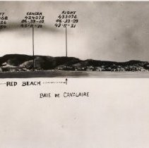 beach map of Cavalaire-sur-Mer