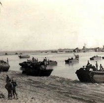 Tanks Coming Ashore