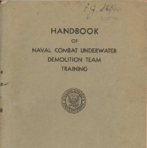 Handbook of Naval Combat underwater Demolition Training