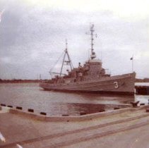 Series of photos of USS Hitchiti (ATF 103) used in filming of movie Tora Tora Tora