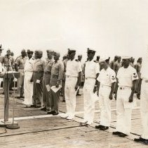 sailors receiving certificates