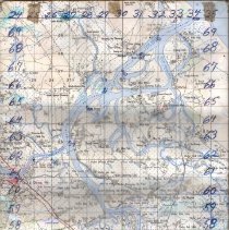 Vietnamese Map with grid marks numbered