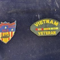 Vietnam era patches plus a vietnam veteran patch