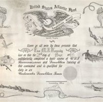 Certificate - For satisfactory completion of basic UDT Training