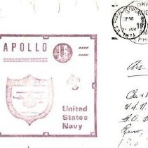 Frog Carrictures Apollo on Envelope LPH-3