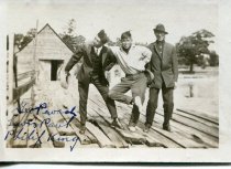 George Pewash, Lewis Paul, Philip King on the dock