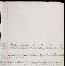 Entrance Book Page 1