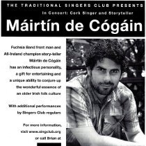 Máirtín de Cógáin Singers Club Poster