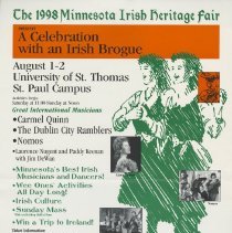 1998 Minnesota Irish Heritage Fair Poster