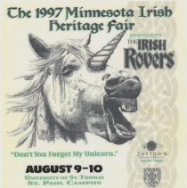1997 Minnesota Irish Heritage Fair Poster