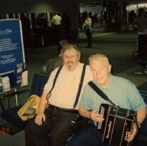 Sean T. Kelly and Martin McHugh at the MSP airport