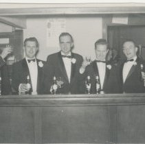 Twin City Irish American Club members at the club’s dance hall