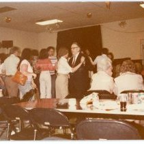 Con McNamara and other dancers at the Paddy Hill Day dance in Mendota, 1977