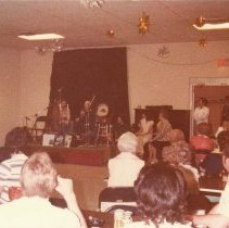 Tom Dahill and Paddy Hill on stage at the Paddy Hill Day event in Mendota,