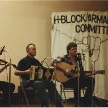 Musicians at an H Block Armagh Committee event in the Twin Cities