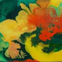 Sensuous Nature Shapes in Red and Green