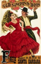 1953 Old Spanish Days Fiesta Poster