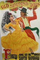 1964 Old Spanish Days Fiesta Poster