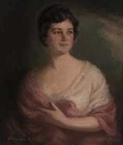 Peggy Stow, A Portrait in Candlelight, 1914
