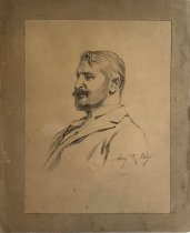 Untitled [Drawing of Brett Moore]