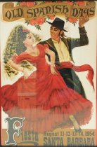 1954 Old Spanish Days Fiesta Poster
