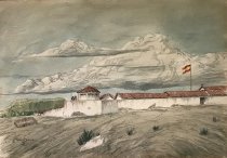 Artist Conception of Santa Barbara Presidio