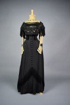 Black faille dress