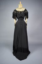 Black faille dress