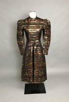 Bronze print dress