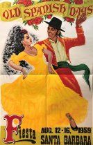 1959 Old Spanish Days Fiesta Poster