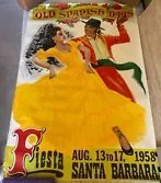 1958 Old Spanish Days Fiesta Poster