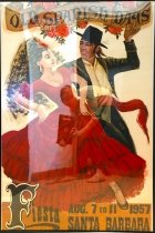 1957 Old Spanish Days Fiesta Poster