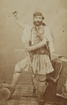 Lockwood de Forest wearing a Greek costume, circa 1870