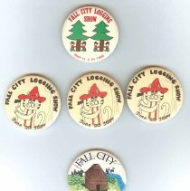 Buttons from Fall City celebrations, 1970-1981