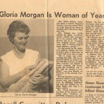 1971 clippings, Gloria Morgan and Methodist Youth