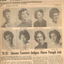 1960 clippings, Derby Day Queen contest, News Notes by Elva Polley