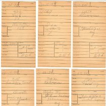 1934 record slips for telephone calls, Fall City