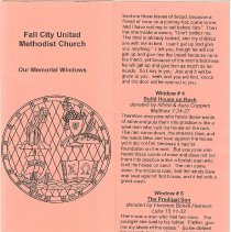 Fall City United Methodist Church booklet "Our Memorial Windows"