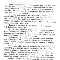 Memories of Dorothy Eaton, written 1988, Fall City