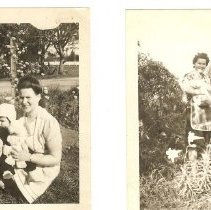 Phyllis McCaffree with son Raymond, c1945, Fall City