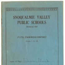 1945 Report Card, Fall City Elementary School