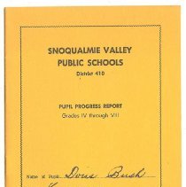1950 Report Card, Fall City Elementary School