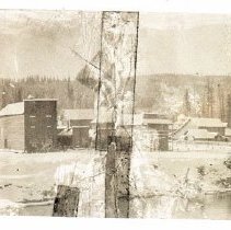 Fall City 1901 from the old wood bridge by F. S. Hume