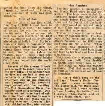 Memories from early Fall City settler, Nancy Moore